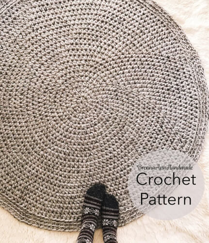 The Classic Crochet Circle Rug Pattern by BrennaAnnHandmade