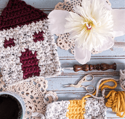 Andra Tutto Bene Trivet Crochet Pattern by Rebekah Haas Crochet