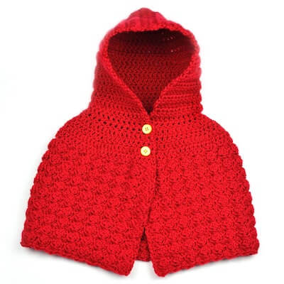 Crochet Cozy Hooded Baby Poncho Pattern by Crochet Spot Patterns
