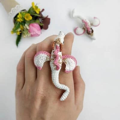 Crochet Dragon Brooch Pattern by Crochet Envy