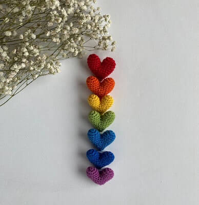 Crochet Heart Brooch Pattern by Crochet For You Store
