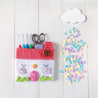 Crochet Houe Pouch Pattern by Mei Li Lee