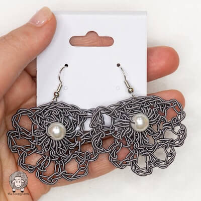 Crochet Wire Earrings Pattern by The Loopy Lamb