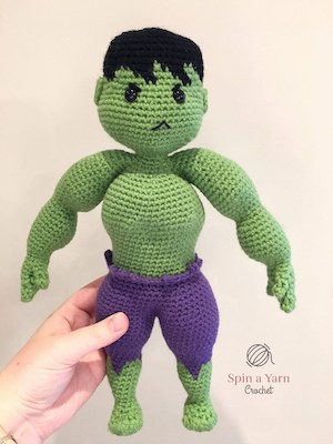 Hulk Amigurumi Free Crochet Pattern by Spin A Yarn Crochet