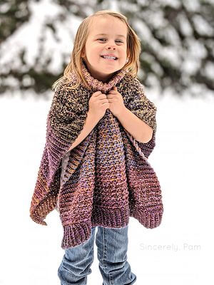 Lucky Penny Poncho Crochet Pattern by Sincerely Pam