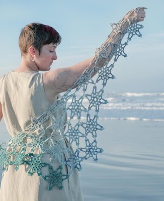 Sea Star Shawl Crochet Pattern by Kira K Designs