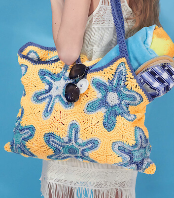 Starfish Beach Bag Crochet Pattern by Lily/Sugar'n Cream