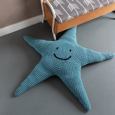 Starfish Floor Cushion Crochet Pattern by Hoooked