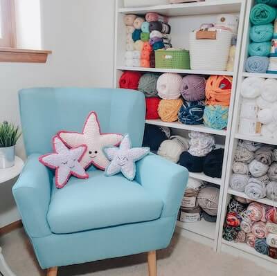 Stevie Starfish Crochet Pattern by Wee Warrior Crafts