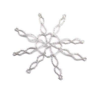 Wire Crochet Snowflake Pattern by Naturofils