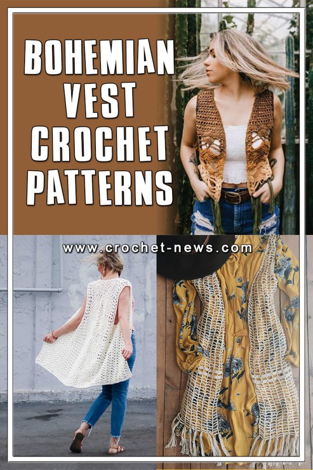 14 Gorgeous Bohemian Vest Crochet Patterns  Crochet Life