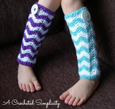 Chasing Chevrons Leg Warmers Pattern by ACrochetedSimplicity