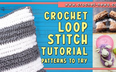 Crochet Loop Stitch Tutorial with 10 Patterns to try