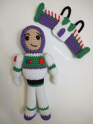 Buzz Lightyear Amigurumi Crochet Pattern by Natalina Craft