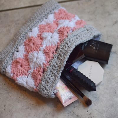 Crochet Aurora Makeup Bag Pattern by Sunflower Cottage Crochet