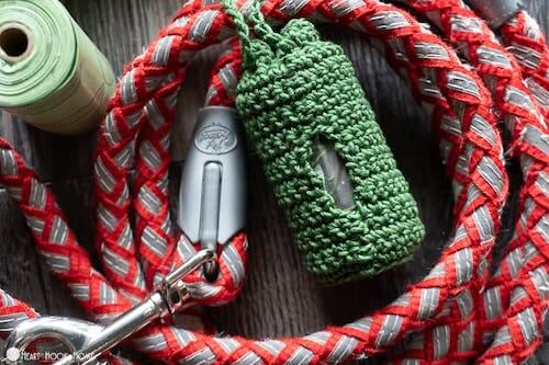 Crochet Dog Poop Bag Holder Pattern by Heart Hook Home