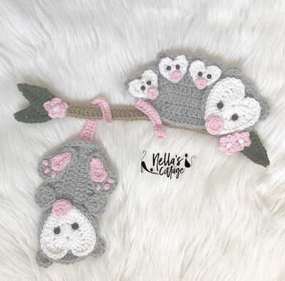 Crochet Opossums Pattern by Nella's Cottage