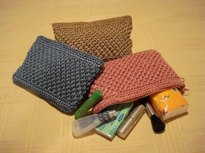 12 Crochet Makeup Bag Patterns - Crochet News