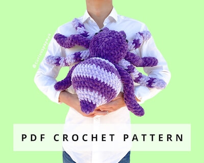 Giant Spider Crochet Pattern by Curious Papaya