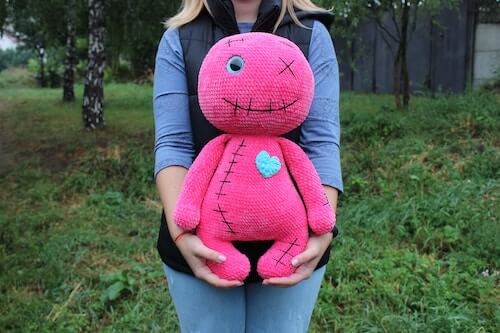 Giant Voodoo Doll Crochet Pattern by Puffy Bunny UA