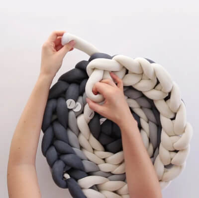 hand crocheting