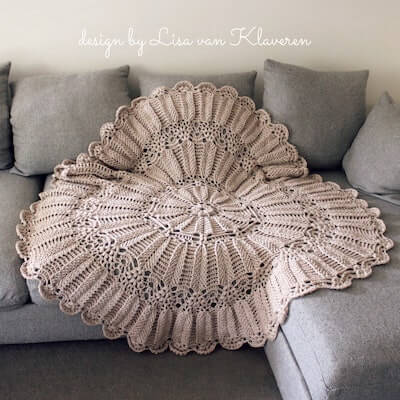 Harvest Fields Throw Crochet Pattern by Holland Designs