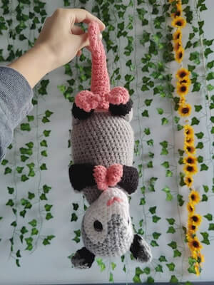 Henry, The Hanging Opossum Crochet Pattern by Little Bird Big Ideas