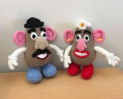 Mr. & Mrs. Potato Head Amigurumi Pattern by Amy's Crochet Cave