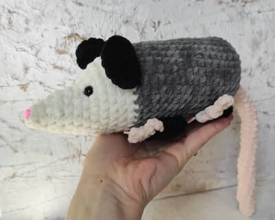 Opossum Crochet Pattern by Toys Ivanna