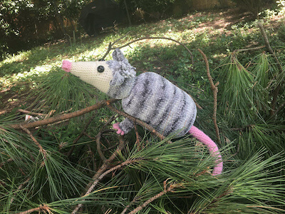 Periwinkle, The Opossum Crochet Pattern by Ardency Morrison