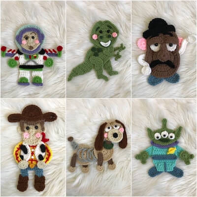 Toy Story Crochet Appliques Pattern by Nella's Cottage