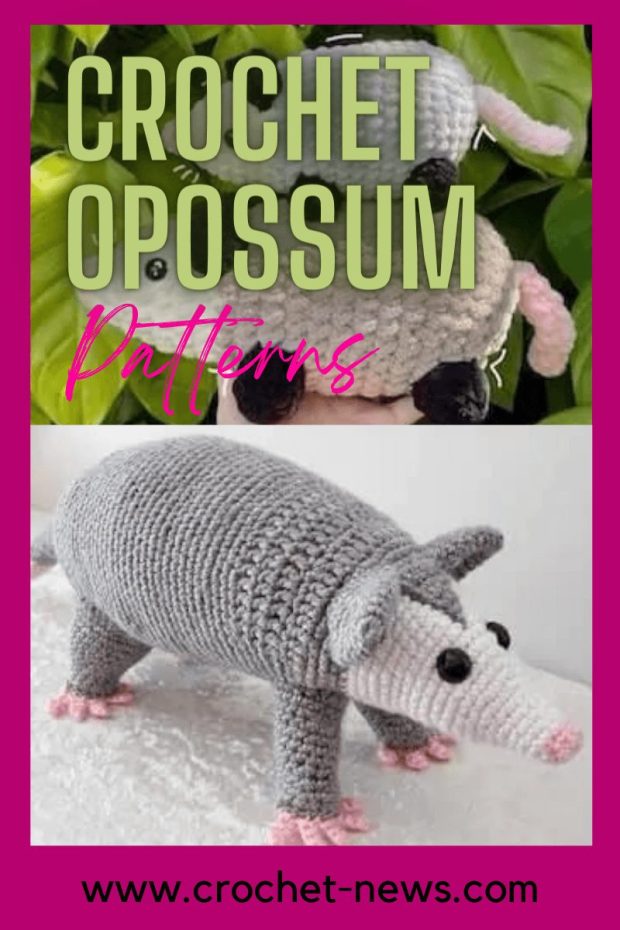 Opossum Stuffed Animal Crochet Kit