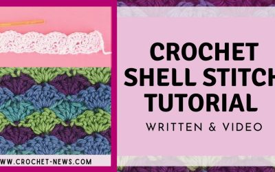Crochet Shell Stitch Tutorials Template | Written + Video