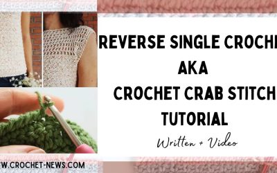 Reverse Single Crochet AKA Crochet Crab Stitch Tutorial | Written + Video