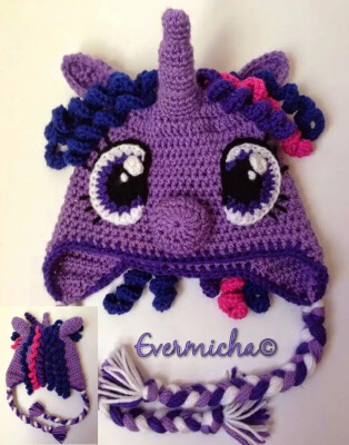 Twilight Pony Crochet Hat Pattern by EvermichaCrochet