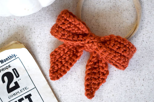 Classic Sailor Hair Bow Crochet Pattern by The Wannabe Grandma