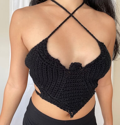 Crochet Bat Corset Pattern by Amy Crafted Shop