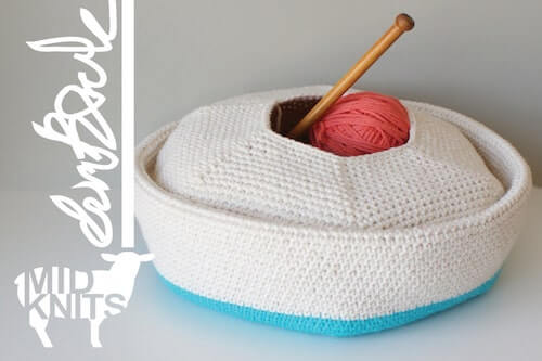 Crochet Color Blocked Bowl Pattern by Mid Knits