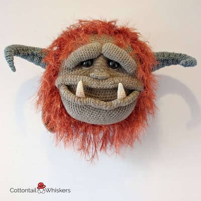 Crochet Huge Monster Head Pattern by Cottontail And Whisker