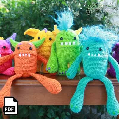 Crochet Monster Amigurumi Pattern by Crafty Intentions