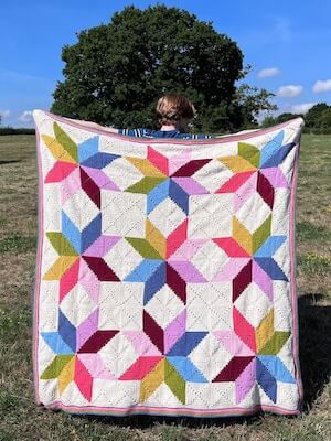 Crochet Stargazer Blanket Pattern by Emma Varnam