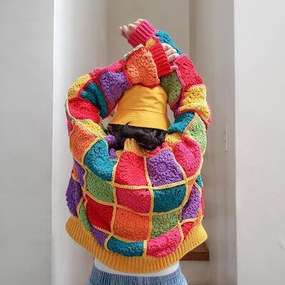 Patchwork Bomber Crochet Pattern by A.R Navin