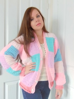 The Harry Patchwork Cardigan Crochet Pattern by Selina Veronique