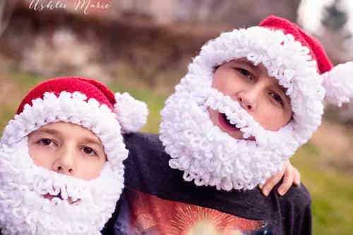 Crochet Bearded Santa Hat Pattern by Ashlee Marie