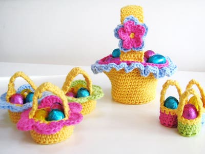 Crochet Easter Baskets Pattern by Avondale Patterns