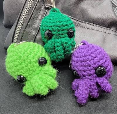 Cthulhu Keychain Crochet Pattern by Coop Creations SD