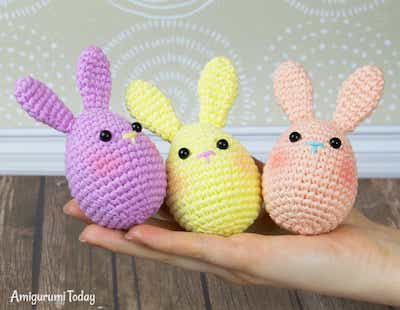 Easter Bunny Egg Crochet Pattern by Amigurumi Today