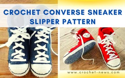 Crochet Converse Sneaker Slipper Pattern  ﻿