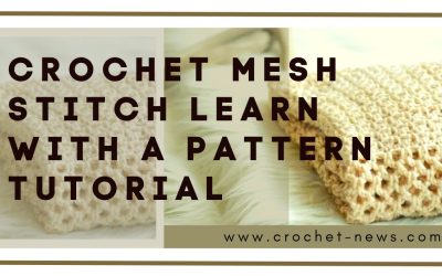 Crochet Mesh Stitch Learn With A Pattern Tutorial