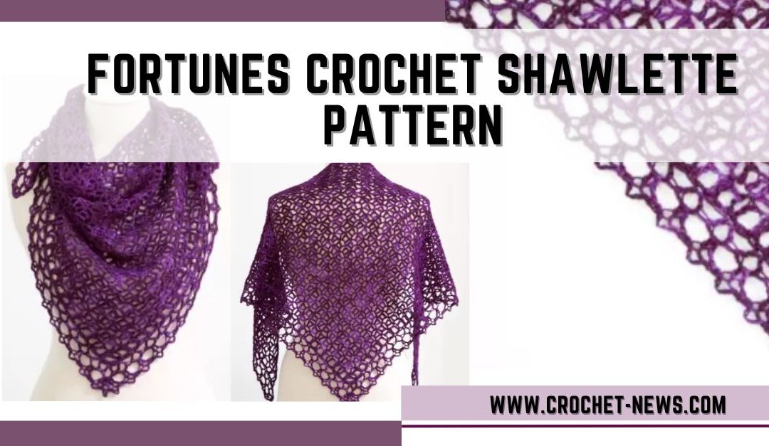 Fortunes Crochet Shawlette Pattern – Free Video And Written Tutorial